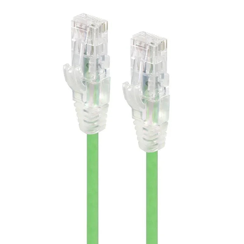 ALOGIC 2m Green Series Alpha Ultra Slim Cat6 Network Cable | UTP | 28AWG (C6S-02GRN)