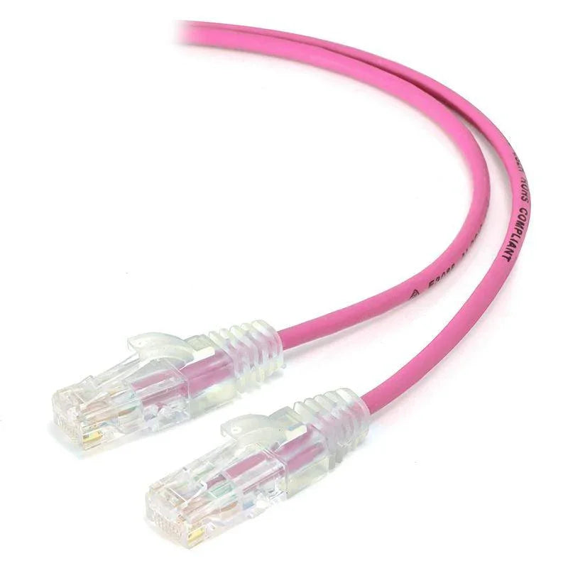 ALOGIC 2m Pink Series Alpha Ultra Slim Cat6 Network Cable | UTP | 28AWG (C6S-02PNK)