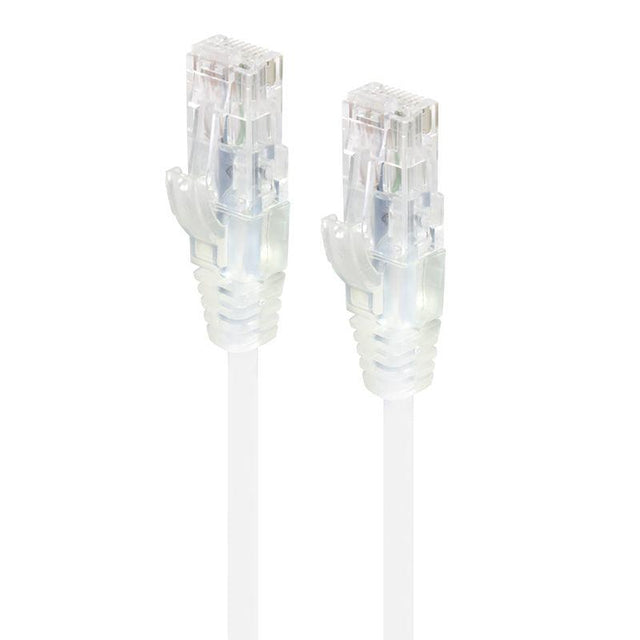 ALOGIC 2m White Series Alpha Ultra Slim Cat6 Network Cable | UTP | 28AWG (C6S-02WHT)