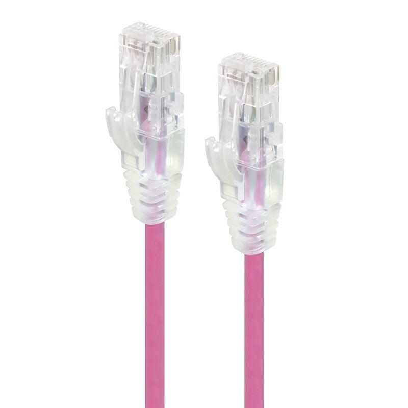 ALOGIC 5m Pink Series Alpha Ultra Slim Cat6 Network Cable | UTP | 28AWG (C6S-05PNK)