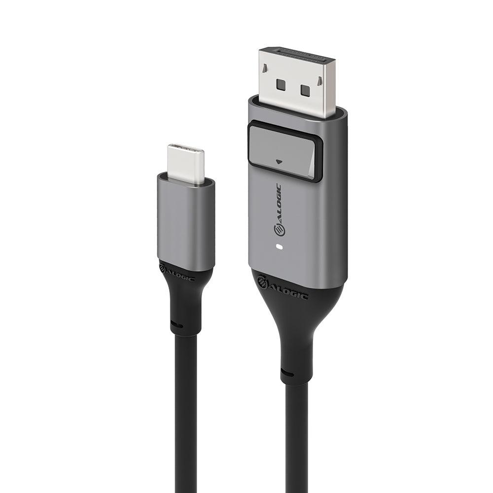 ALOGIC ALOGIC 1m Ultra USB-C (Male) to DP (Male) Cable - 4K @60Hz with LED (White) (ULCDP01-SGR)