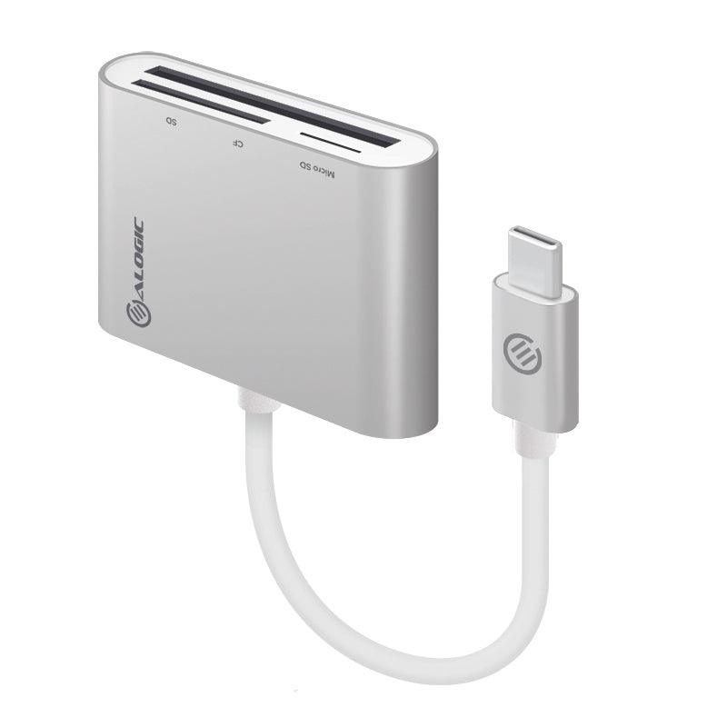 ALOGIC ALOGIC USB-C Multi Card Reader - Micro SD SD & Compact Flash - Prime Series (VPLUCMCR)