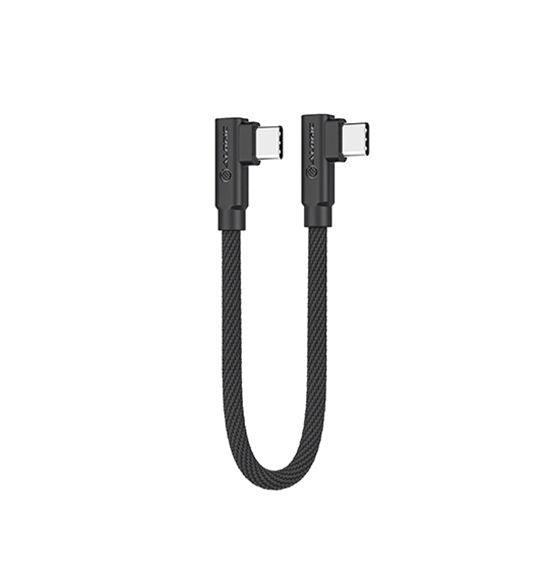 ALOGIC Elements Pro Right-Angle USB-C to Right Angle USB-C Cable (ELPCCRA0.25-BK)