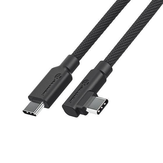 ALOGIC Elements Pro Right-Angle USB-C to USB-C Cable - 2m (ELPRACC02-BK)