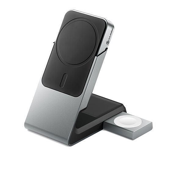 ALOGIC Matrix 3-in-1 Magnetic Charging Dock with Apple Watch Charger - Black (MSCDDAWC)