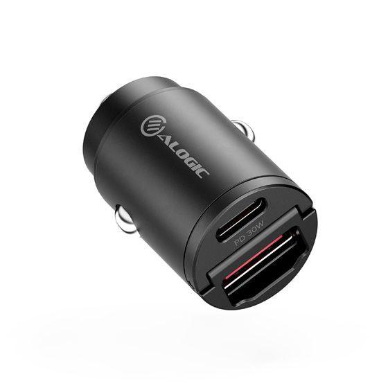 ALOGIC Rapid Power 30W Mini Car Charger with USB-C and USB-A (CRCA30)