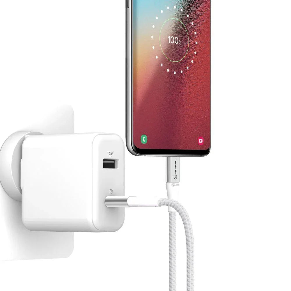 ALOGIC Super Ultra USB 2.0 USB-C to USB-C Cable - 5A|480Mbps - Silver - 30cm (ULCC2030-SLV)