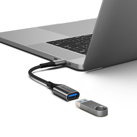 ALOGIC Super Ultra USB 3.1 USB-C to USB-A Adapter - 15cm - Space Grey (ULCAA-SGR)