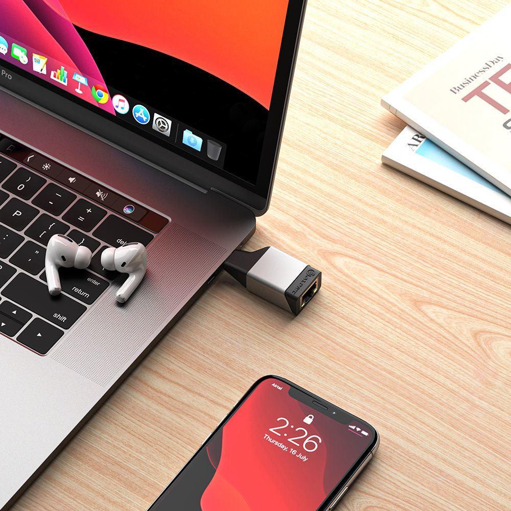 ALOGIC USB 3.2 Gen 1 Type C | RJ-45 | 10|100|1000 LAN | 10 g (ULCGEMN-SGR)