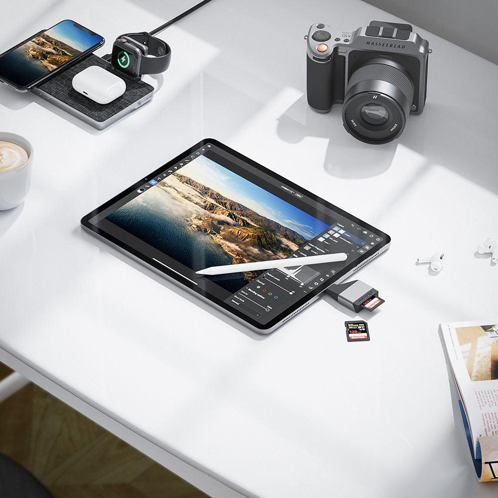 ALOGIC USB 3.2 Gen 1 Type C | SD|MicroSD | 10 g (ULCSDMN-SGR)