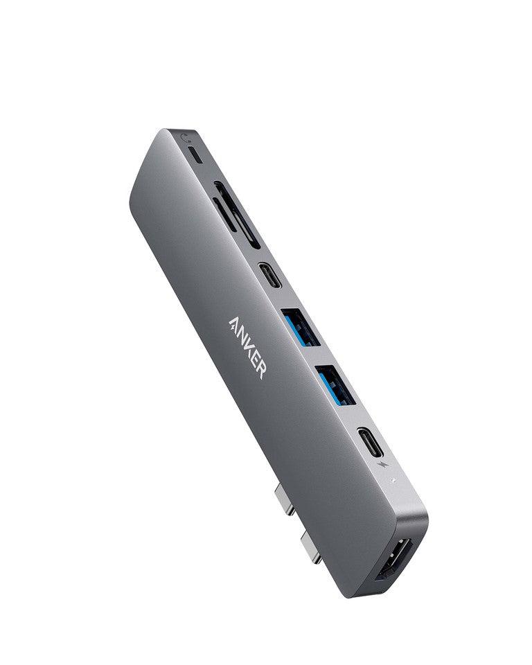ANKER 8 ports | USB Type C host | 40000 Mbit|s | Thunderbolt 3 USB C Port | 4K HDMI Port | USB C and USB A 3.0 Data Ports | SD and microSD Card Reader | Lightning Audio Port (A83810A1)