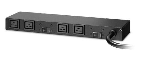APC 208V | 50|60Hz | 30A | 4xC19 | 438 x 126 x 44mm | 3.8kg | Black (AP6031A)