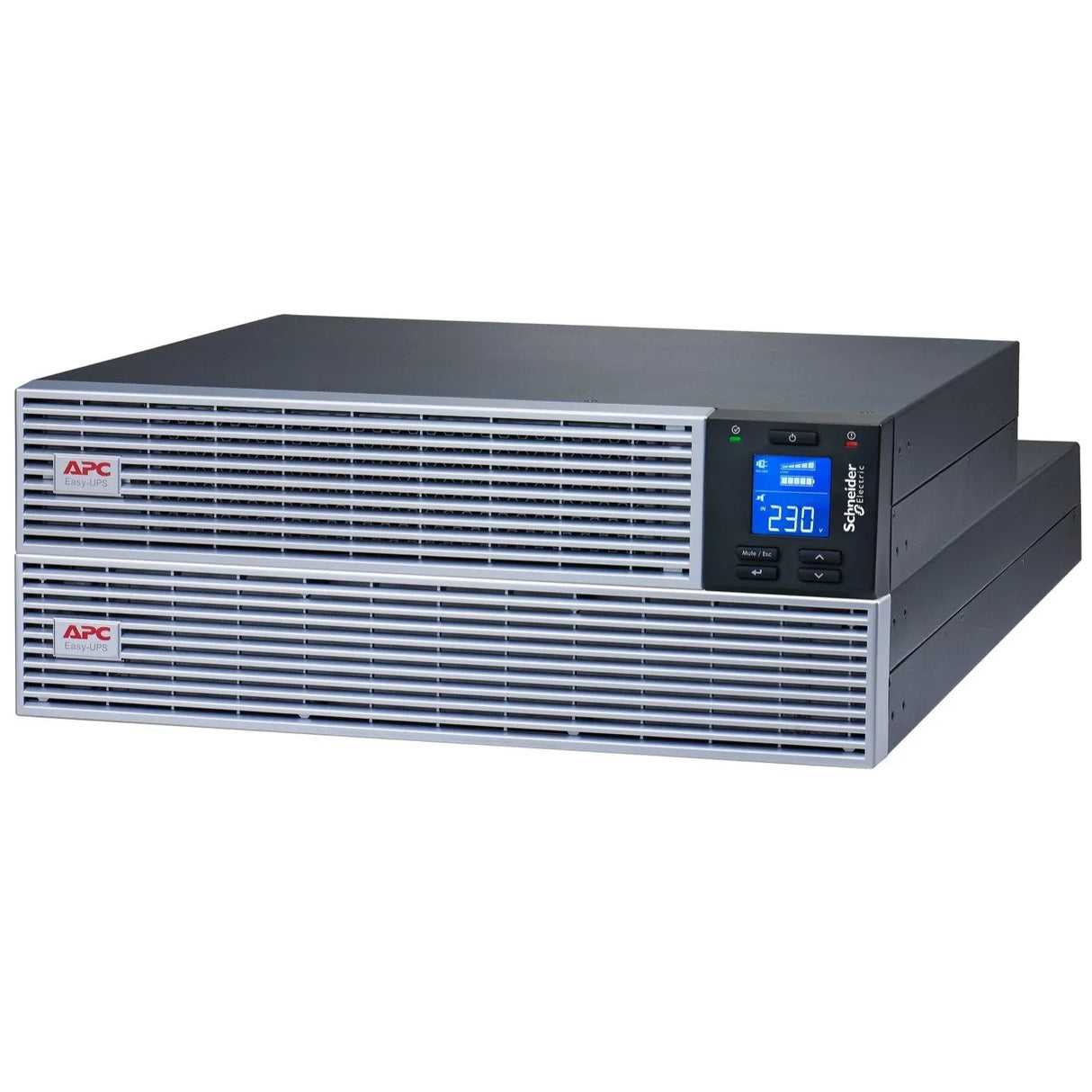 APC 3000 VA | 3700 W | 4U | 6 IEC 60320 C13 | IEC 60320 C19 | IEC 60320 C20 | 50 dBA | IP20 (SRVL3KRILRK)