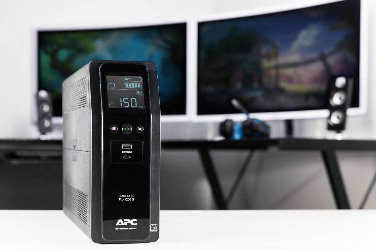 APC APC BACK UPS PRO BR 1200VA uninterruptible power supply (UPS) Line-Interactive 1.2 kVA 720 W 8 AC outlet(s) (BR1200SI)
