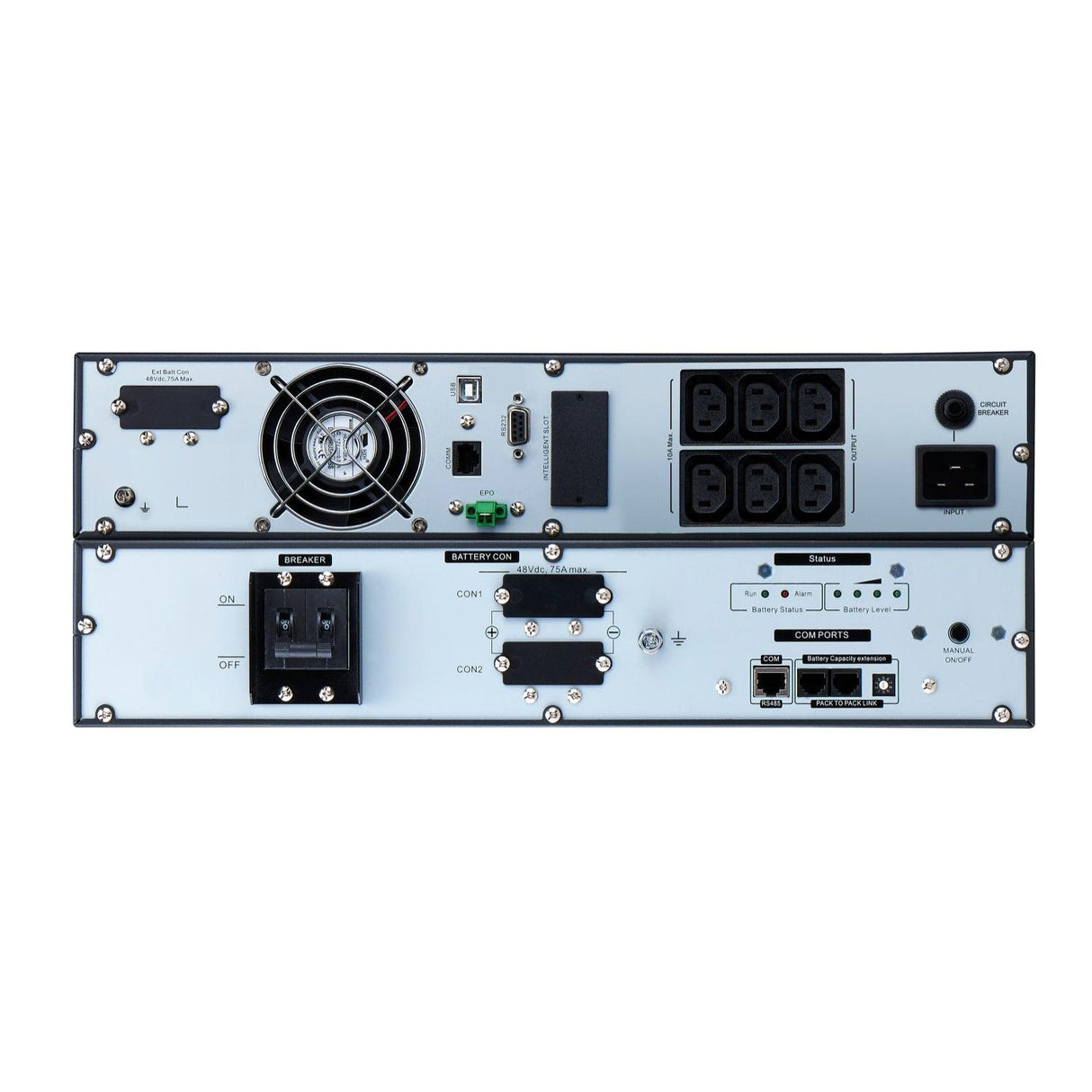 APC APC Easy UPS On-Line | 2000VA | Lithium-ion | Rack|Tower 4U | 230V | 6 IEC C13 outlets | Intelligent Card Slot | Extended runtime | W| rail kit (SRVL2KRILRK)