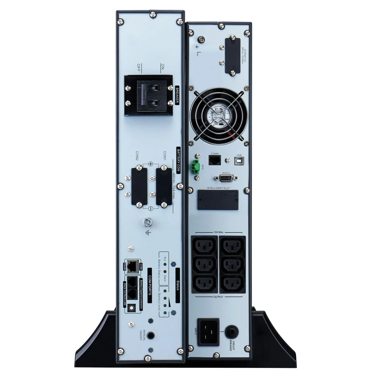 APC APC Easy UPS On-Line | 2000VA | Lithium-ion | Rack|Tower 4U | 230V | 6 IEC C13 outlets | Intelligent Card Slot | Extended runtime | W| rail kit (SRVL2KRILRK)
