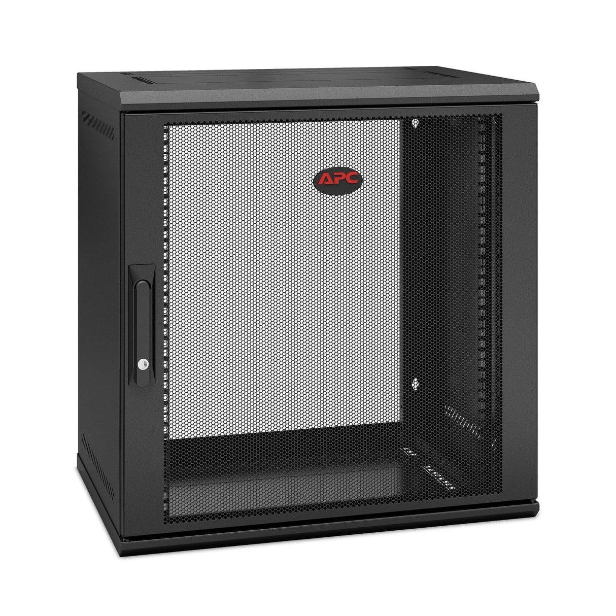 APC APC NetShelter WX 12U Single Hinged Wall-mount Enclosure 400mm Deep Wall mounted rack Black (AR112SH4)