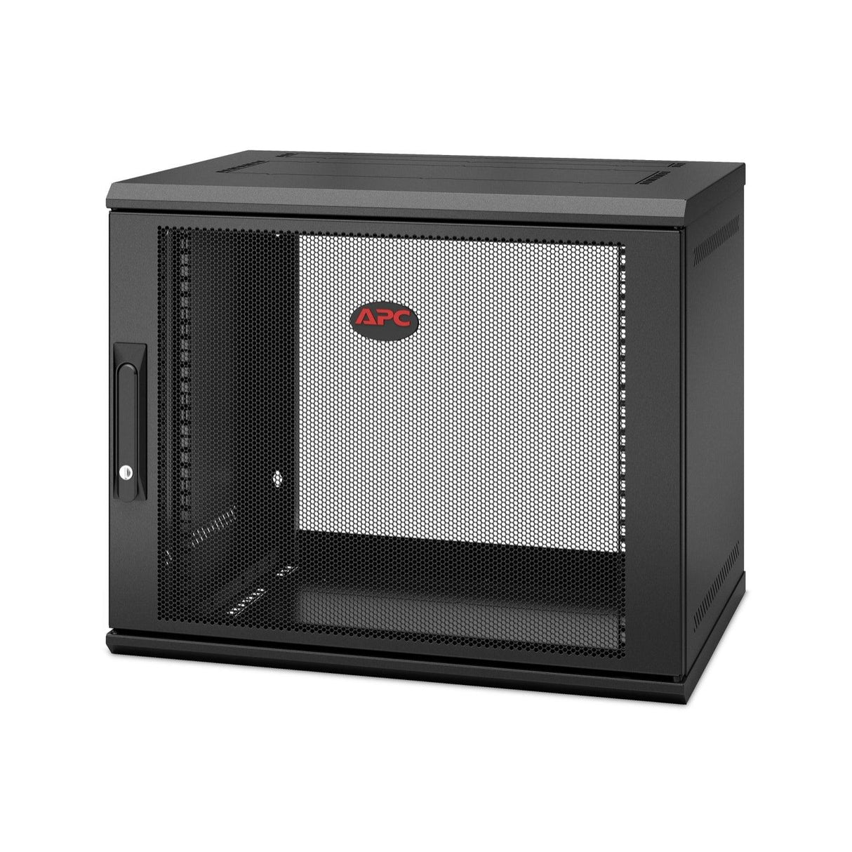 APC APC NetShelter WX 9U Single Hinged Wall-mount Enclosure 400mm Deep. Wall mounted rack Black (AR109SH4)