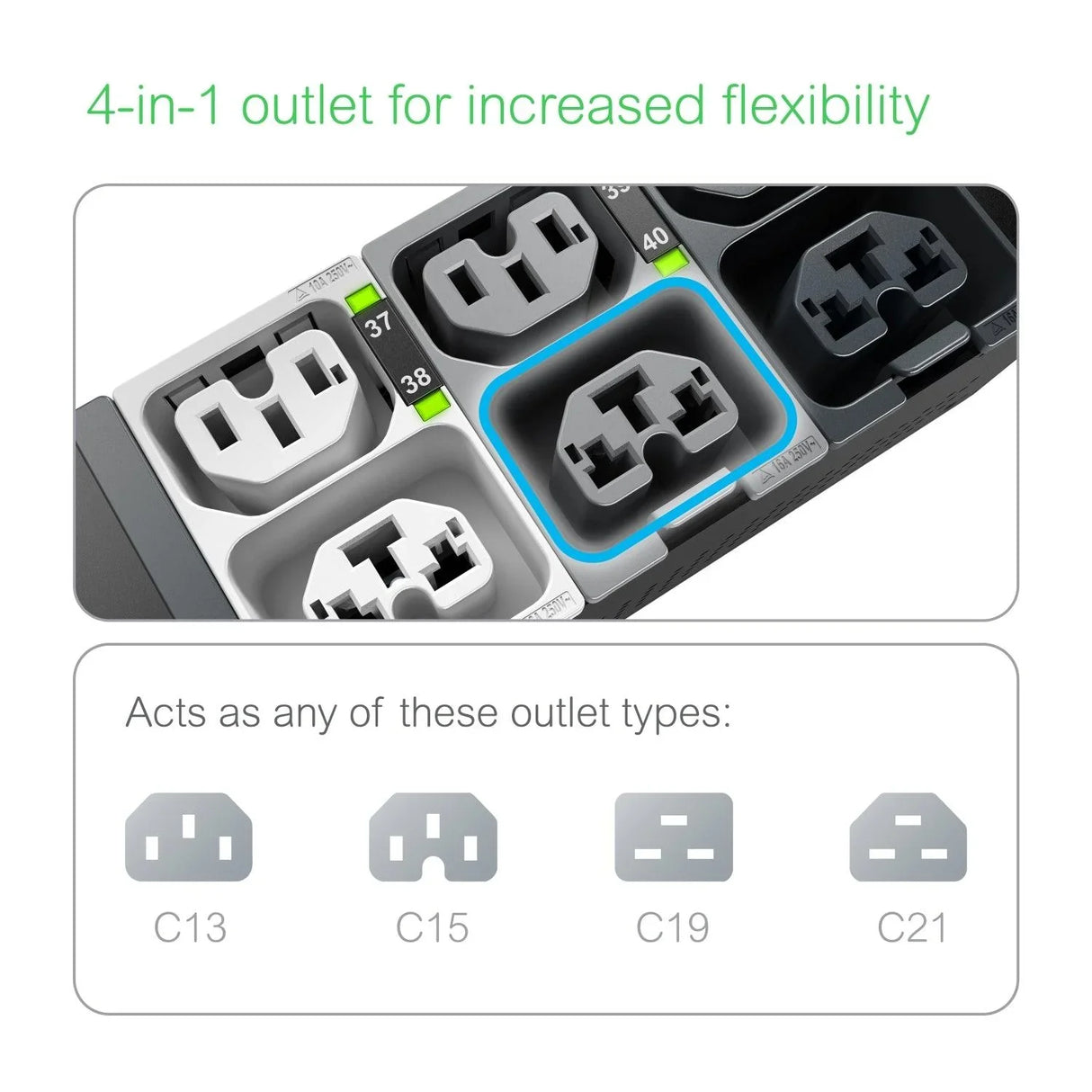 APC APC NS Rack PDU Adv SWD Met 7.4kW 1PH 230V power distribution unit (PDU) 40 AC outlet(s) 0U (APDU10150SM)