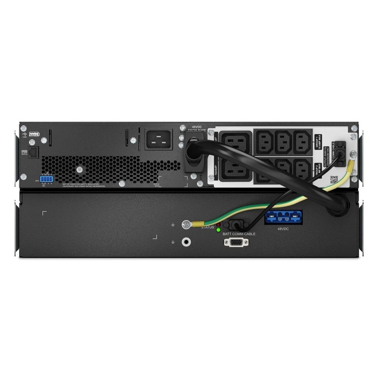 APC APC Smart-UPS | 230V | 2700 W | 3000 VA | IEC 60320 C20 | 6 IEC 60320 C13 | 43.2 x 17.1 x 63.9 cm | 44.5 kg (SRTL3000RM4UXLI)