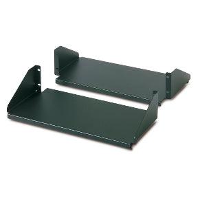 APC Double Sided Fixed Shelf for 2-Post Rack 250 lbs Black (AR8422)