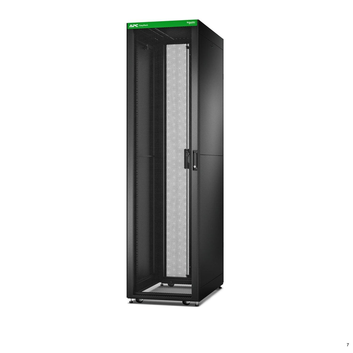 APC Easy Rack 600mm|48U|1000mm with Roof | Side panel |castors |feet and 4 Brackets | No Bottom | black (ER6802)