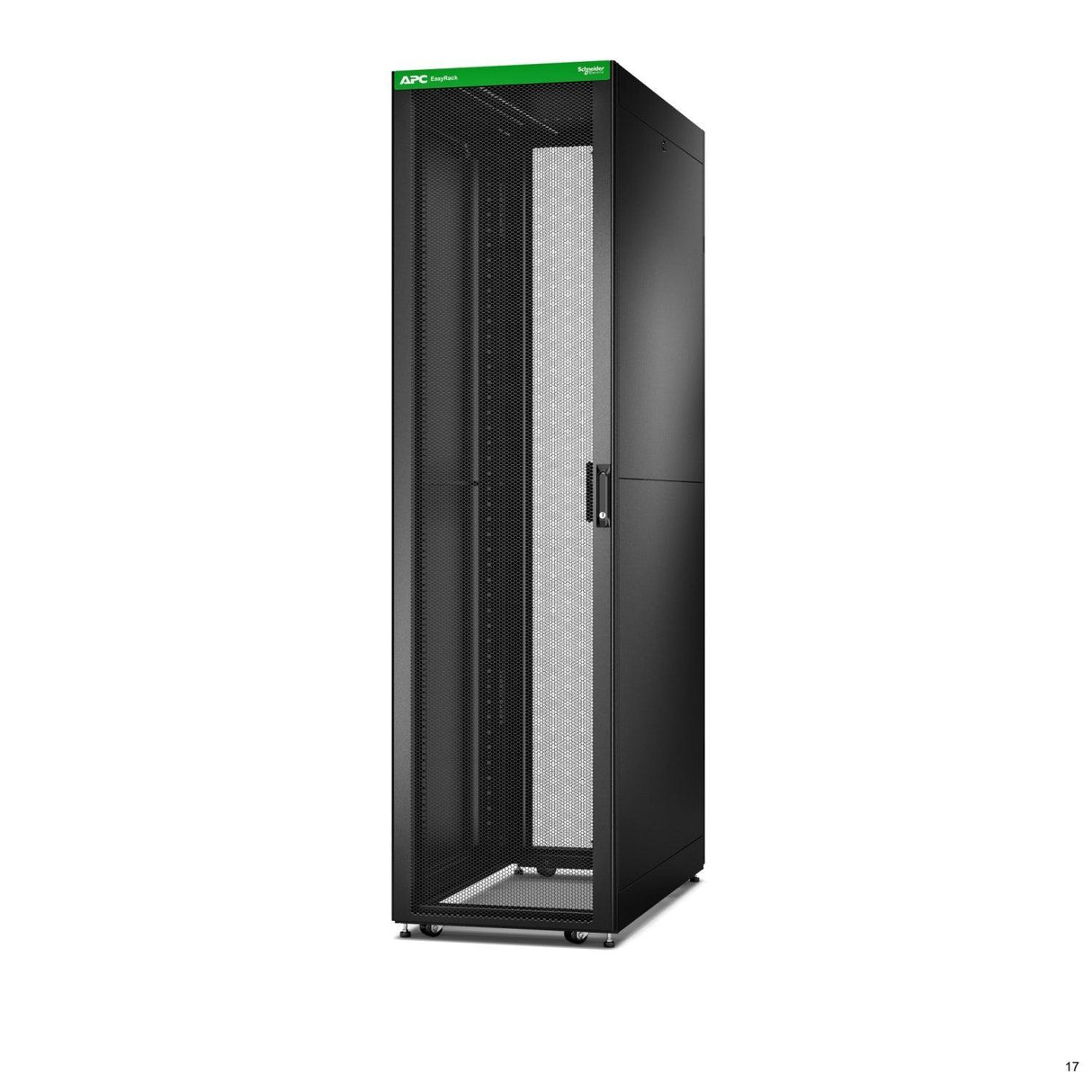 APC Easy Rack 600mm|48U|1200mm with Roof | Side panel |castors |feet and 4 Brackets | No Bottom | black (ER6822)