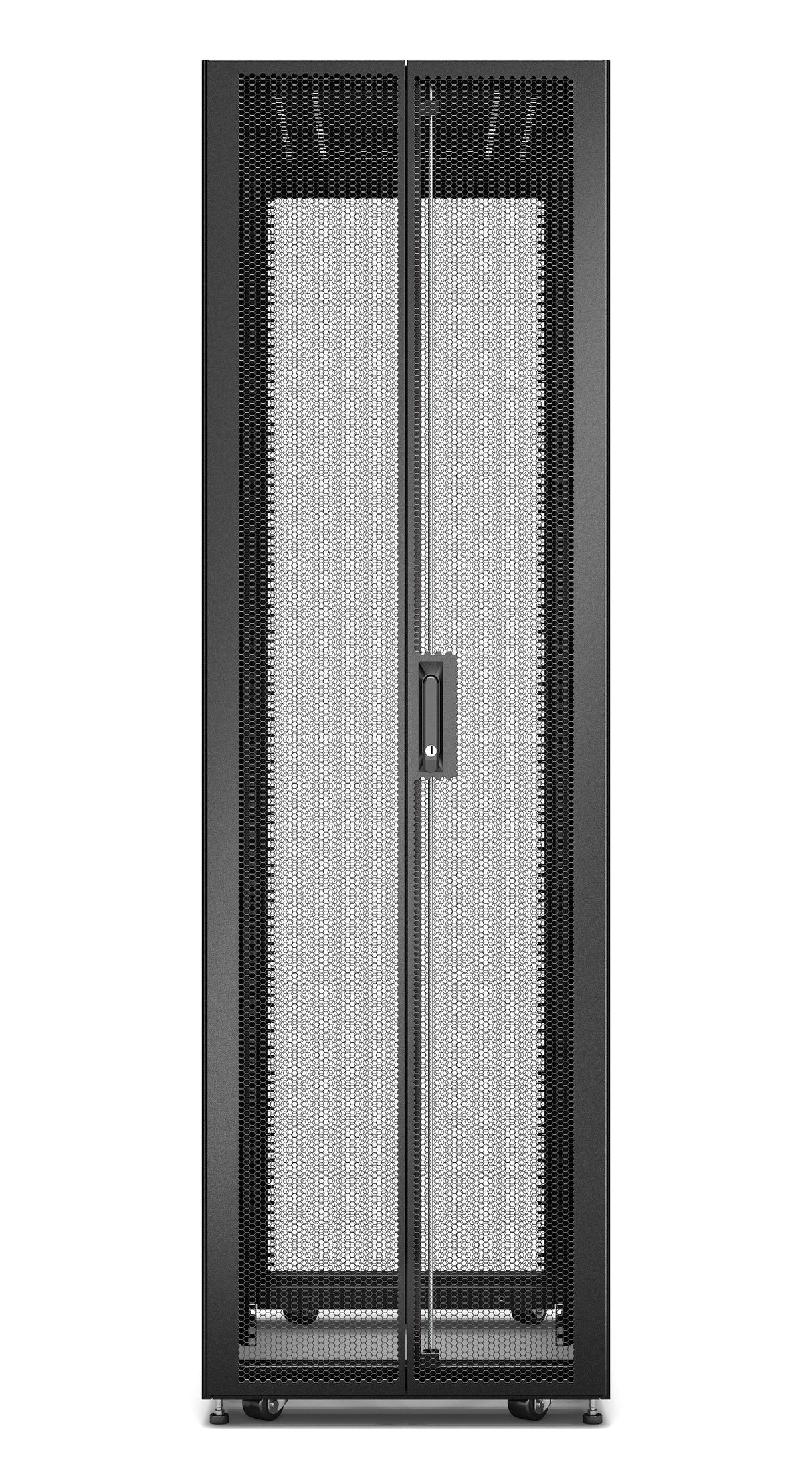 APC Easy Rack 600mm|48U|1200mm with Roof | Side panel |castors |feet and 4 Brackets | No Bottom | black (ER6822)