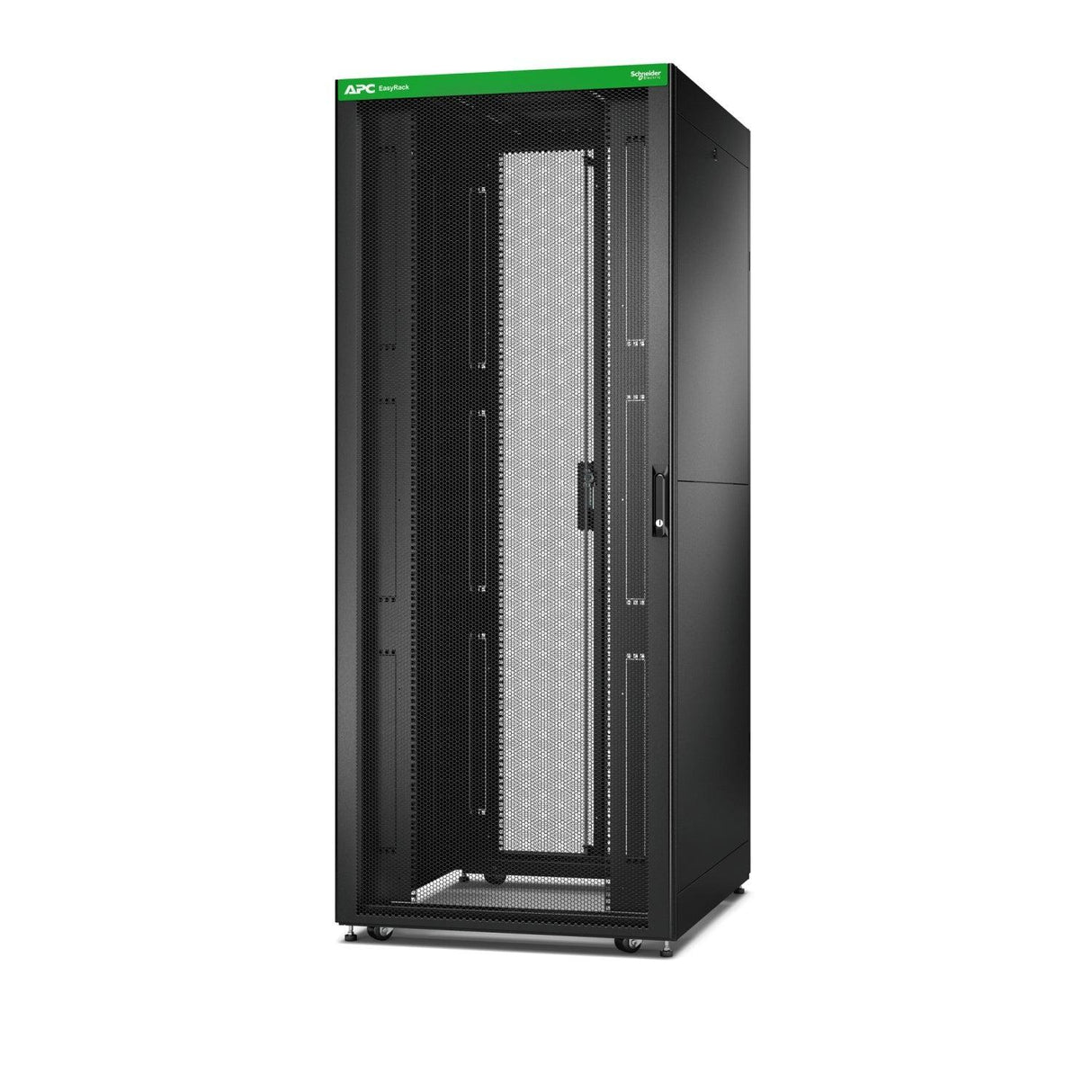 APC Easy Rack 800mm|42U|800mm with Roof | Side panel |castors |feet and 4 Brackets | No Bottom | black (ER8282)