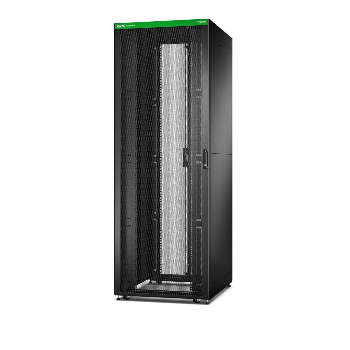 APC Easy Rack 800mm|48U|1000mm with Roof | Side panel |castors |feet and 4 Brackets | No Bottom | black (ER8802)
