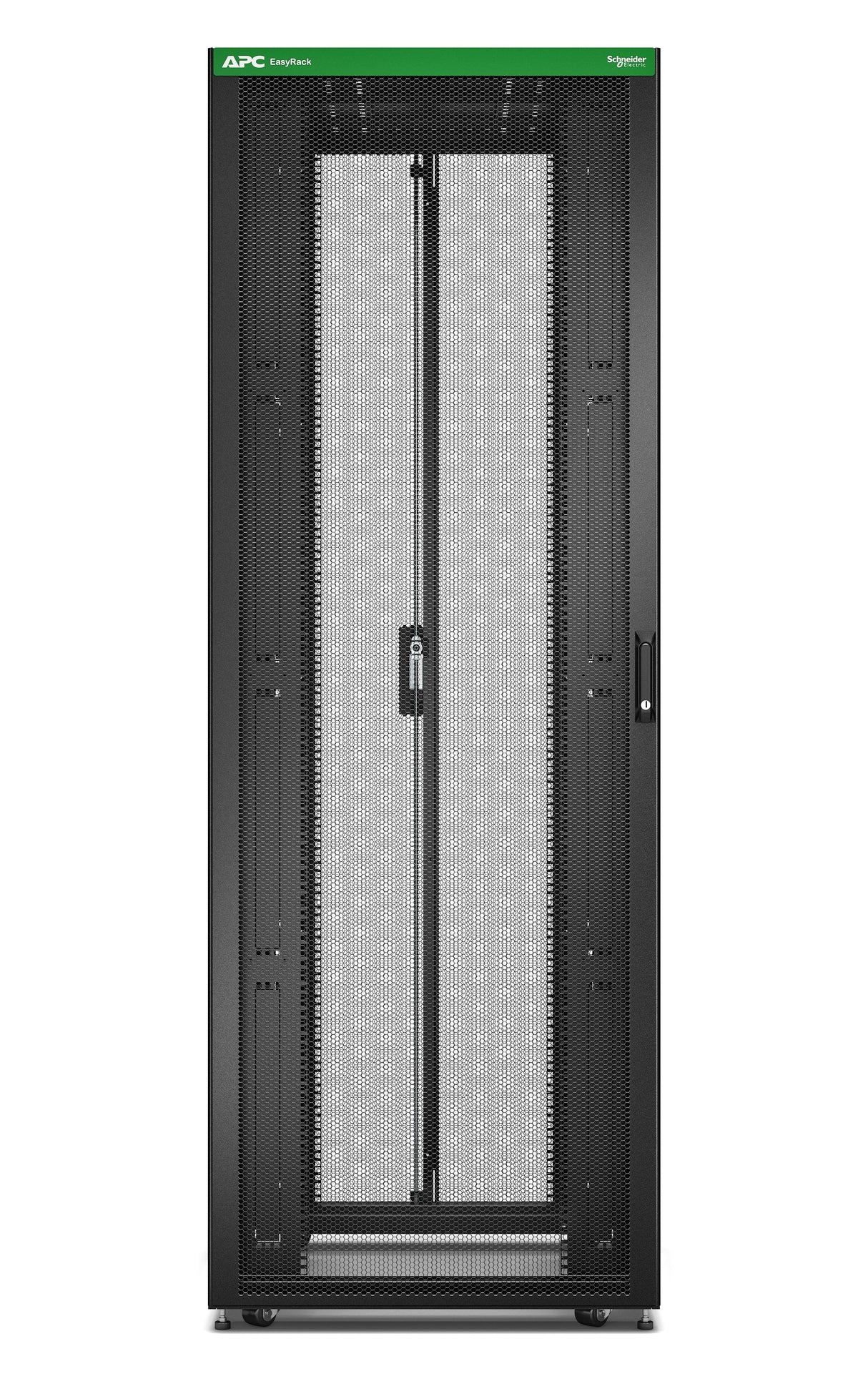 APC Easy Rack 800mm|48U|1000mm with Roof | Side panel |castors |feet and 4 Brackets | No Bottom | black (ER8802)