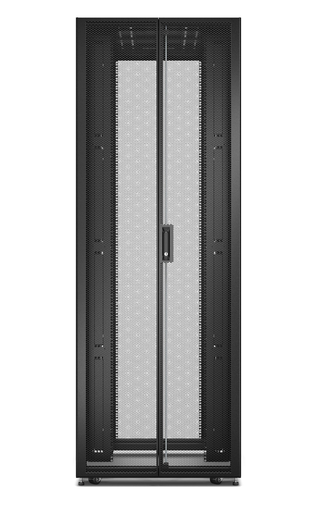 APC Easy Rack 800mm|48U|1200mm with Roof | Side panel |castors |feet and 4 Brackets | No Bottom | black (ER8822)