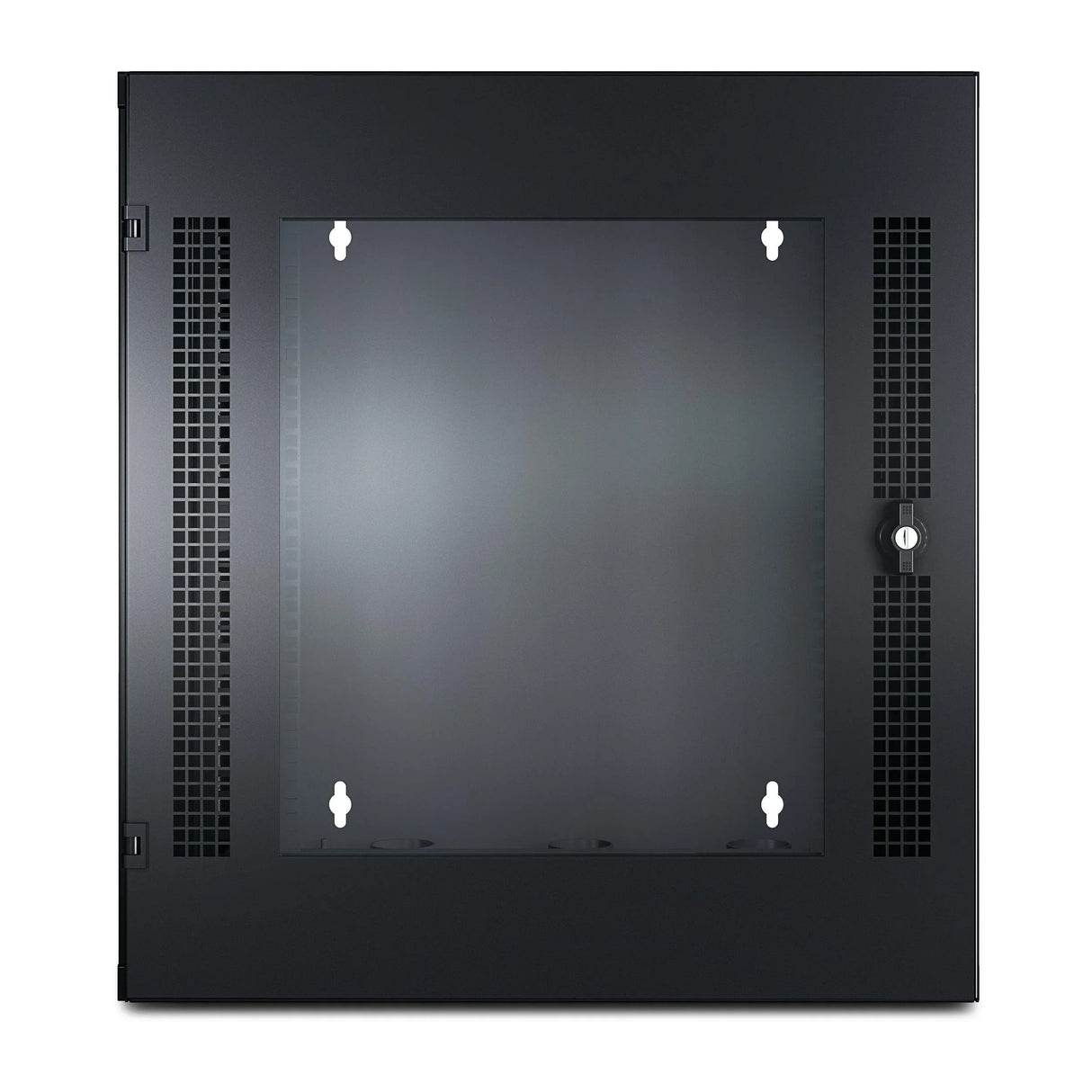 APC NetShelter WX 13U w|Threaded Hole Vertical Mounting Rail Glass Front Door Black (AR100)