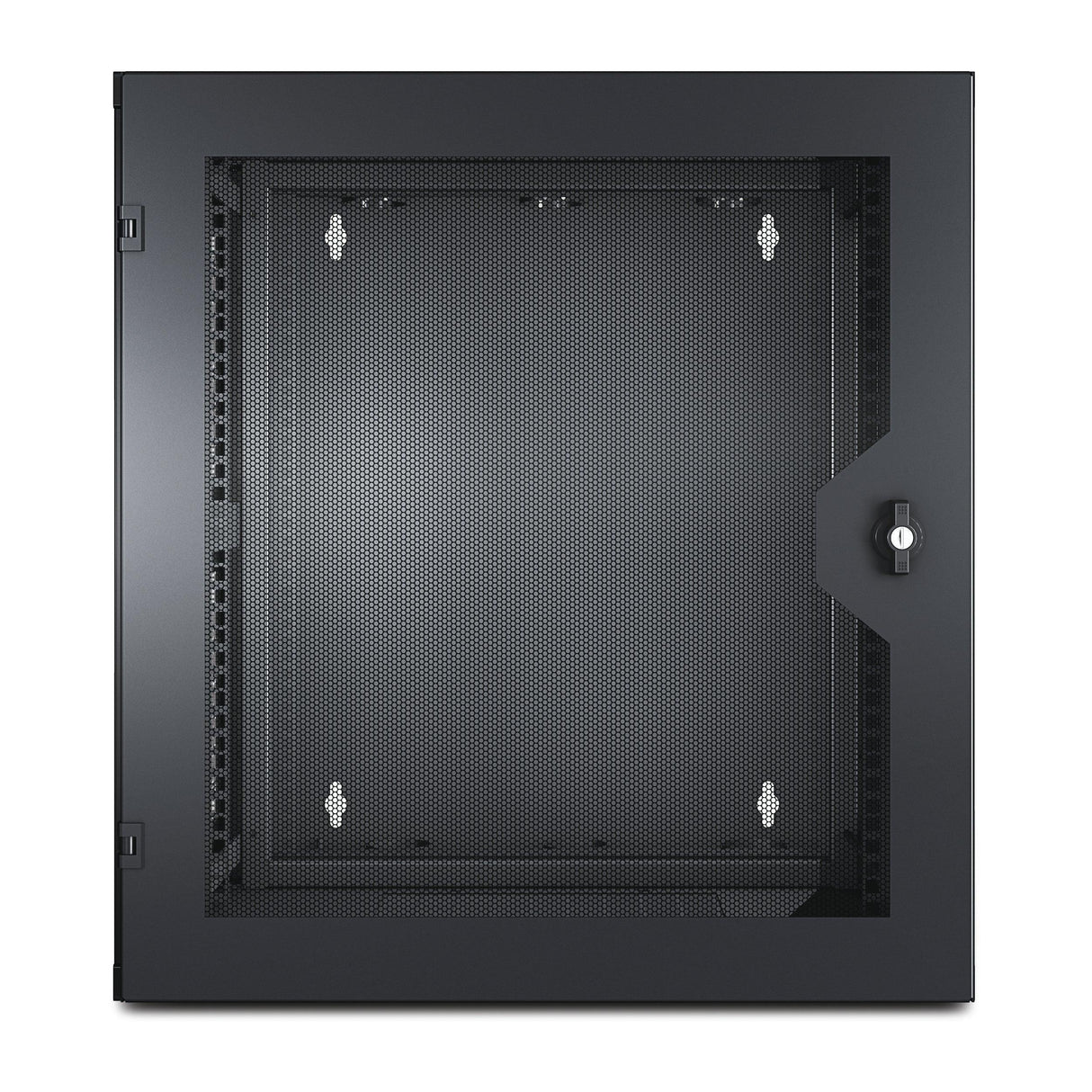 APC NetShelter WX 13U w|Threaded Hole Vertical Mounting Rail Vented Front Door Black (AR100HD)
