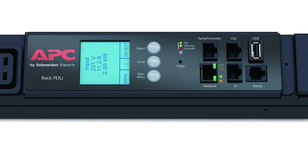 APC Rack PDU 2G | Metered | ZeroU | 22.0kW(32A) 17.3kW(24A) | 230V | (30) C13 & (12) C19 (AP8886)