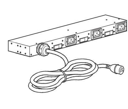 APC Rack PDU | Basic | 0U|1U | 220-240V | 48A | (3) C19 | Black (AP6038A)