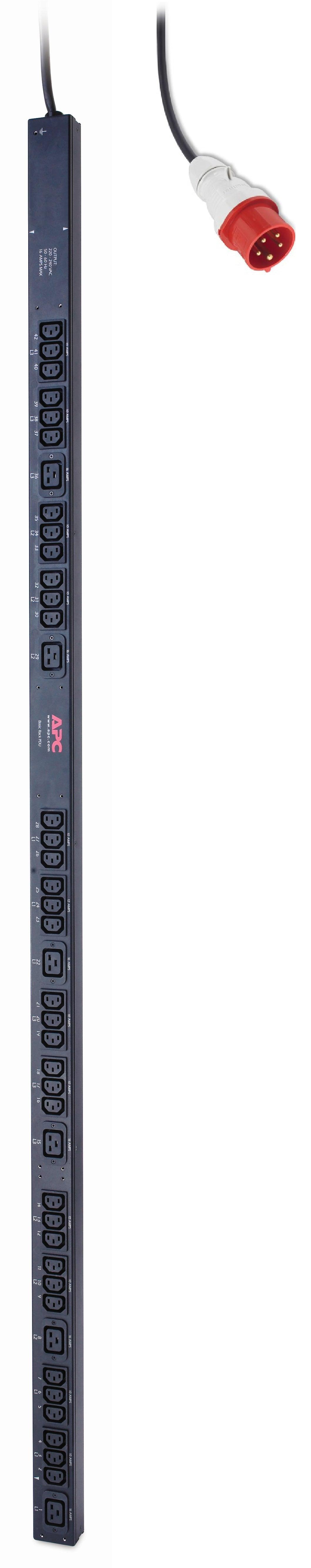 APC Rack PDU | Basic | Zero U | 11 kW | 230V | (36) C13 & (6) C19 (AP7557)