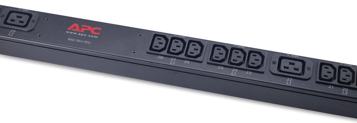 APC Rack PDU | Basic | Zero U | 11 kW | 230V | (36) C13 & (6) C19 (AP7557)