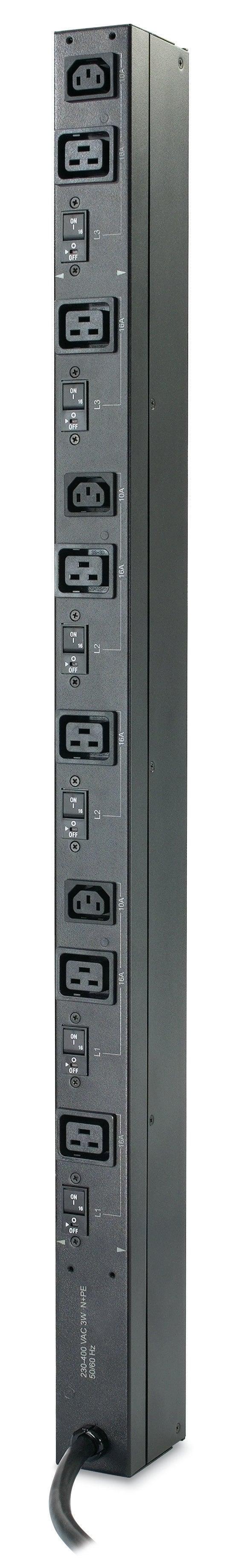 APC Rack PDU | Basic | Zero U | 22kW | 400V | (6) C19 & (3) C13 (AP7555A)