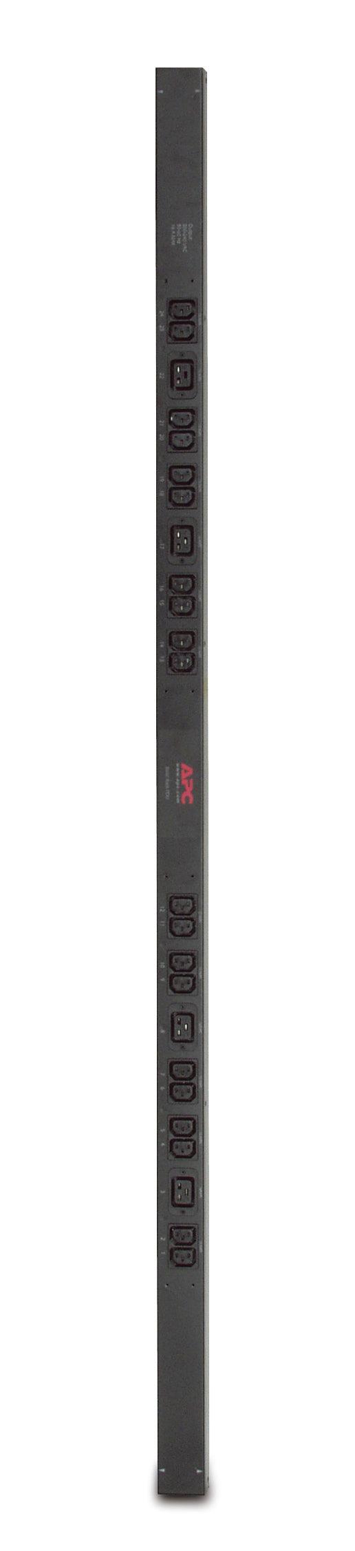 APC Rack PDU | Basic | ZeroU | 16A | 230V | (20)C13 & (4)C19; IEC309 | 3m Cord (AP7554)