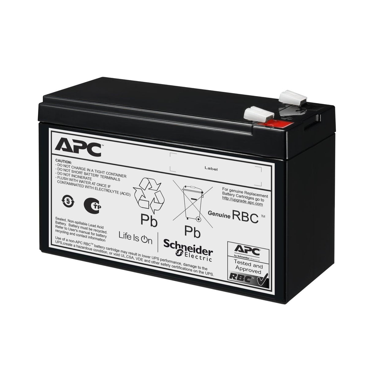 APC Replacement Battery Cartridge 175 | 12 V | 9 Ah | Lead-Acid | 2.68 kg | Black (APCRBC175)
