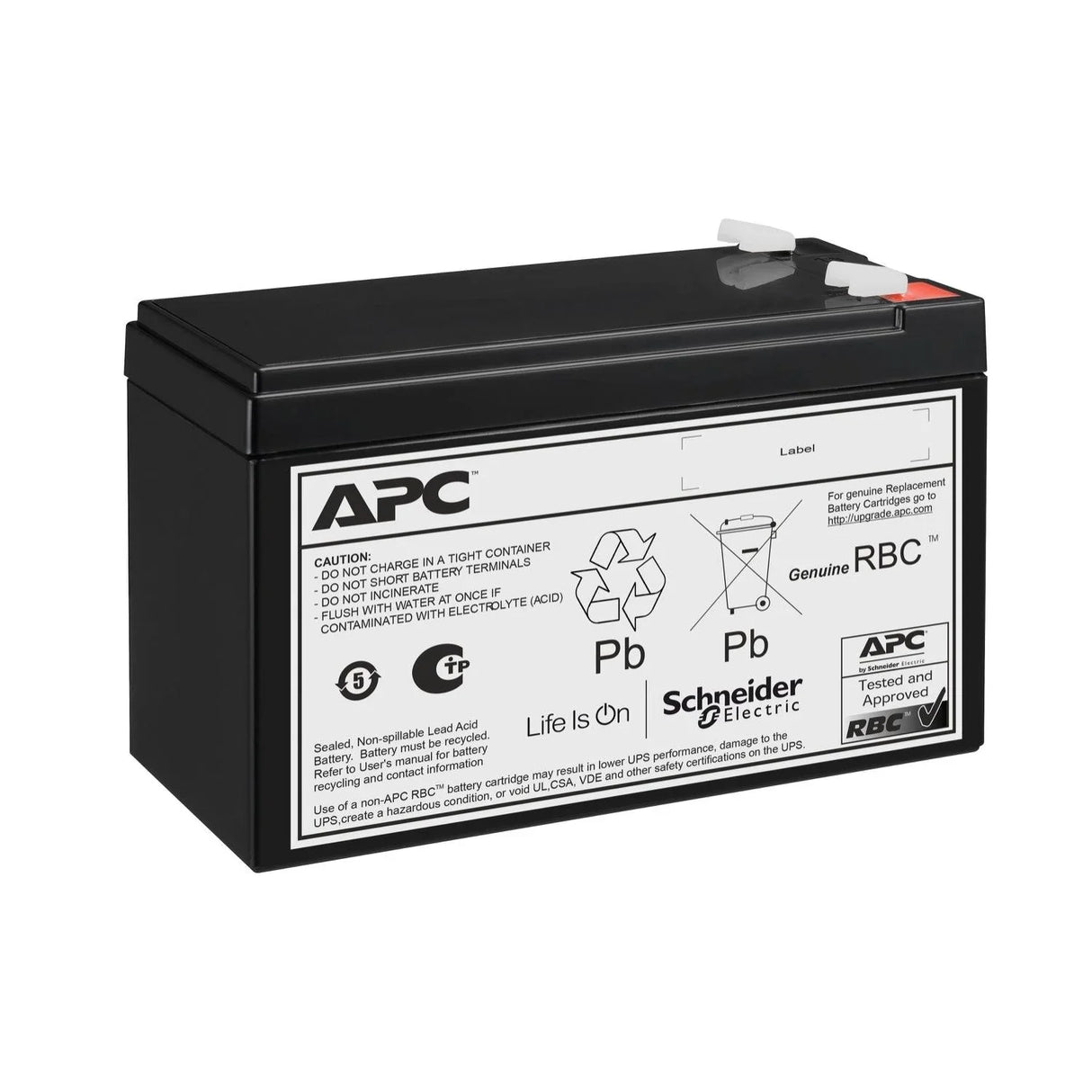 APC Replacement Battery Cartridge 175 | 12 V | 9 Ah | Lead-Acid | 2.68 kg | Black (APCRBC175)