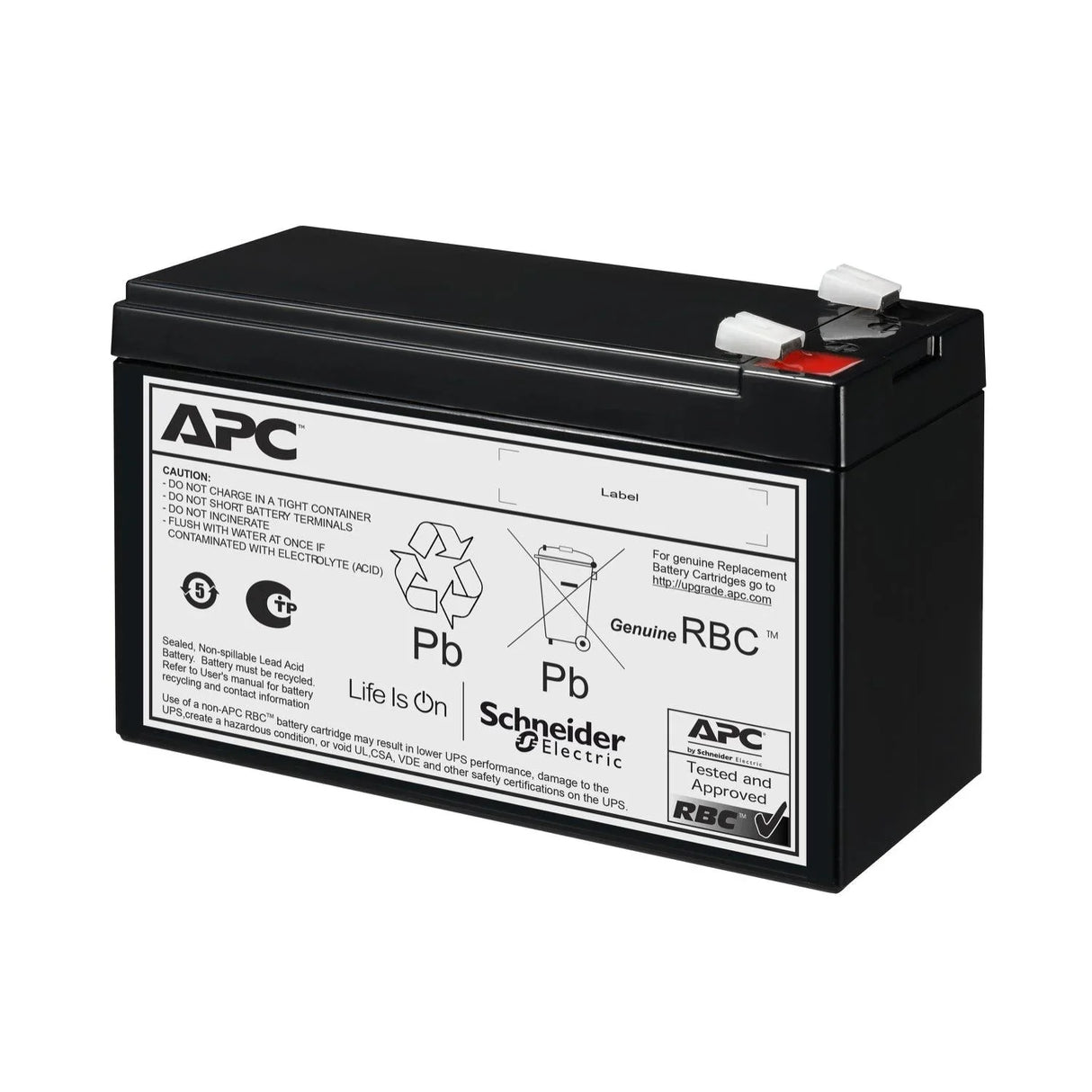 APC Replacement Battery Cartridge 176 | 24 V | 7 Ah | Lead-Acid | 4.3 kg | black (APCRBC176)