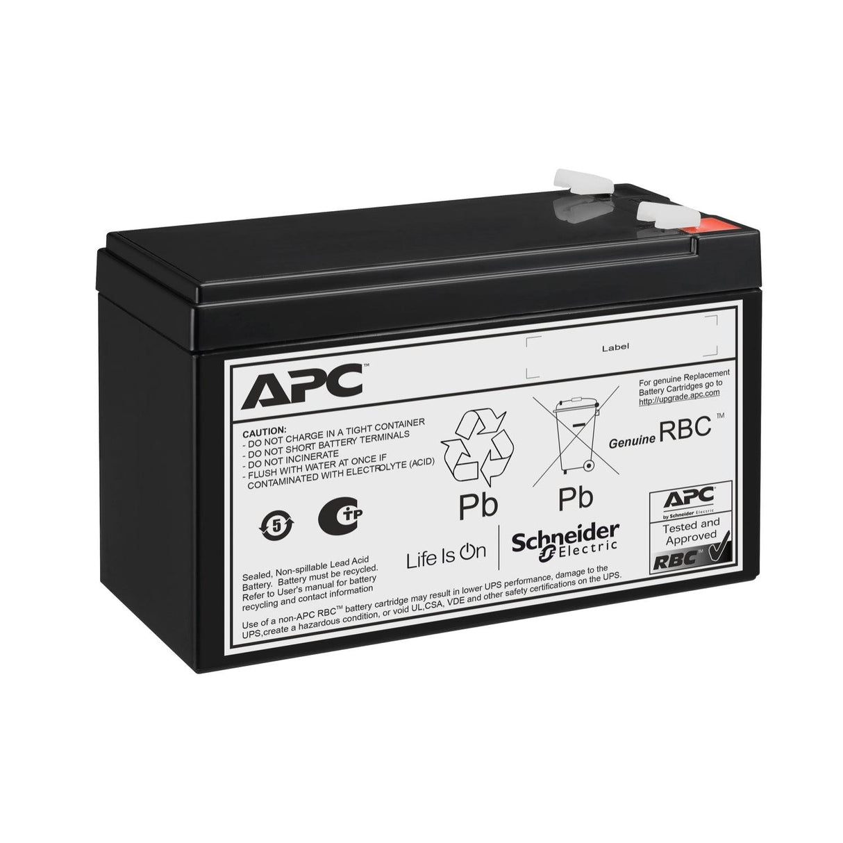 APC Replacement Battery Cartridge 176 | 24 V | 7 Ah | Lead-Acid | 4.3 kg | black (APCRBC176)