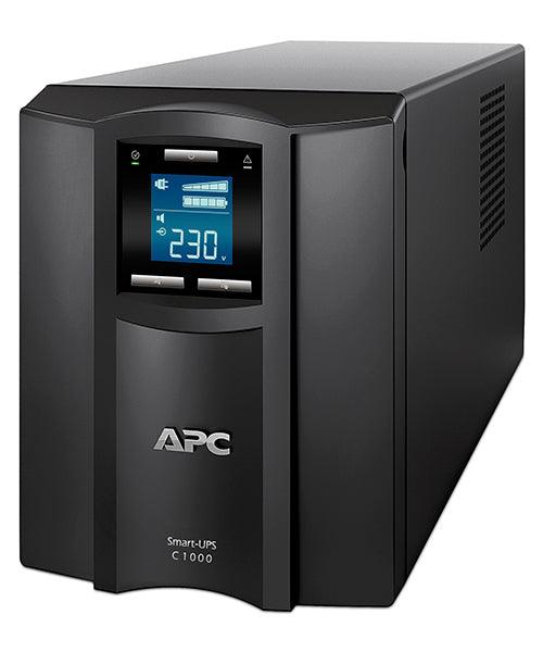APC Smart-UPS C 1000VA - LCD | 230 V | 600 W | 5% THD | 8 x C13 | USB | 455 J | 17.27 kg (SMC1000I)