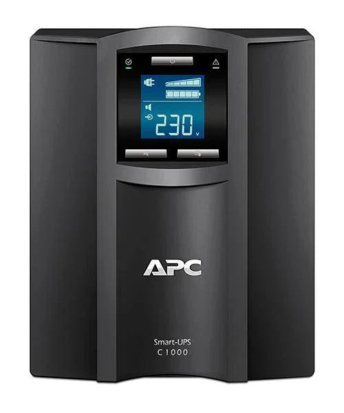 APC Smart-UPS C 1000VA - LCD | 230 V | 600 W | 5% THD | 8 x C13 | USB | 455 J | 17.27 kg (SMC1000I)