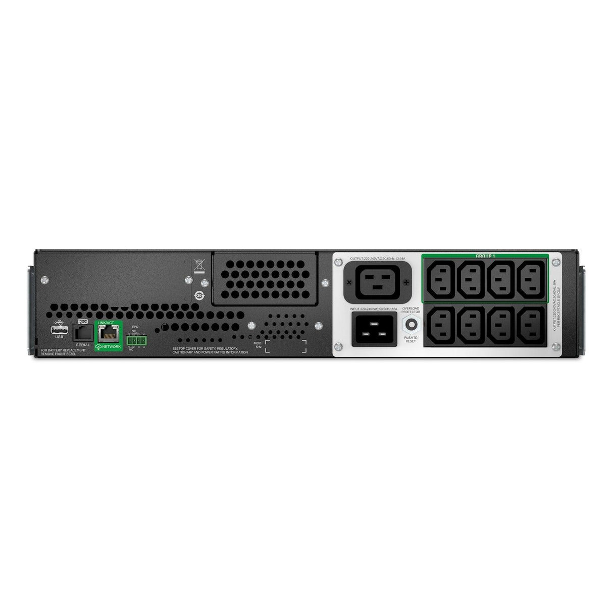 APC Smart-UPS Line Interactive 3000VA | Lithium-ion | Rack| 2U | 230V | 8 x IEC C13 + 1 x IEC C19 | SmartConnect+SmartSlot | AVR | LCD (SMTL3000RMI2UC)