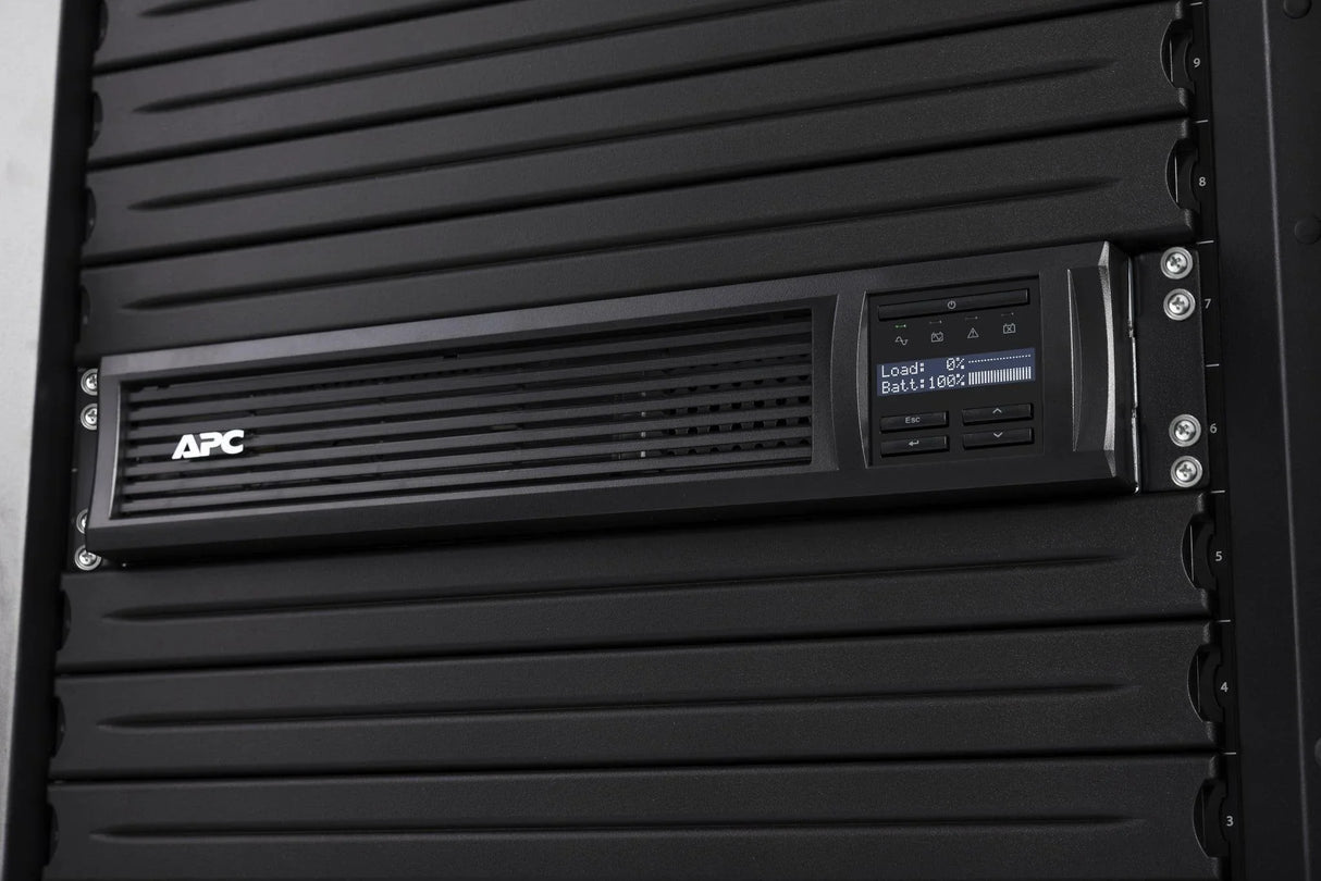 APC Smart-UPS | Line Interactive | 1000VA | Rackmount 2U | 230V | 4x IEC C13 outlets | SmartConnect Port+SmartSlot | AVR | LCD (SMT1000RMI2UC)