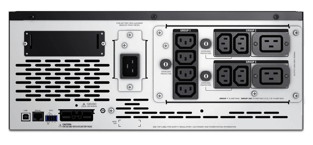 APC Smart-UPS X 2200VA - 1980 W | 230V | 50|60Hz | USB | 645 J | 4U | 38.64 kg (SMX2200HV)