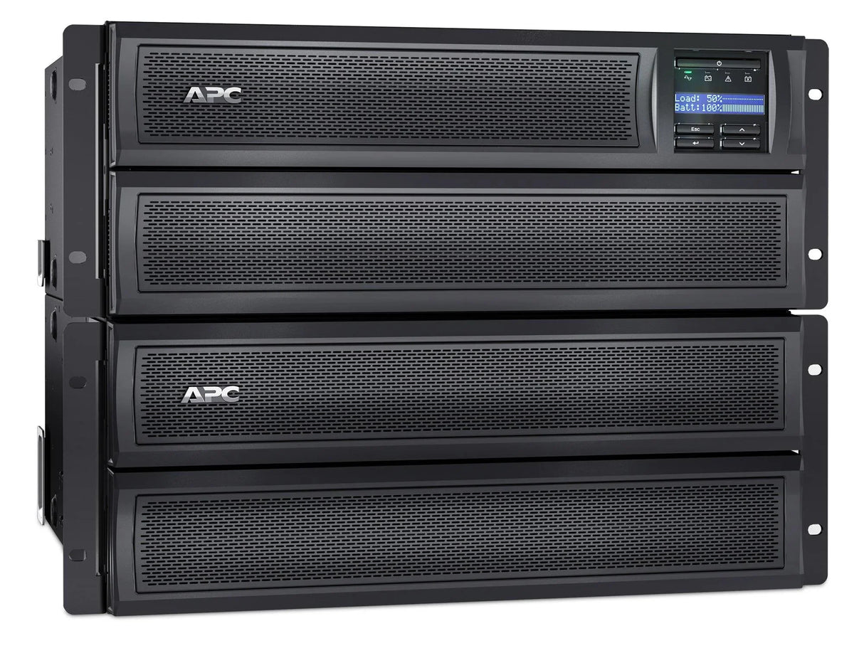 APC Smart-UPS X 3000VA - LCD | 200-240V | 2700 W | 230V | 5% THD | SmartSlot | LED | 645 J | 4U | 38.64kg (SMX3000HV)